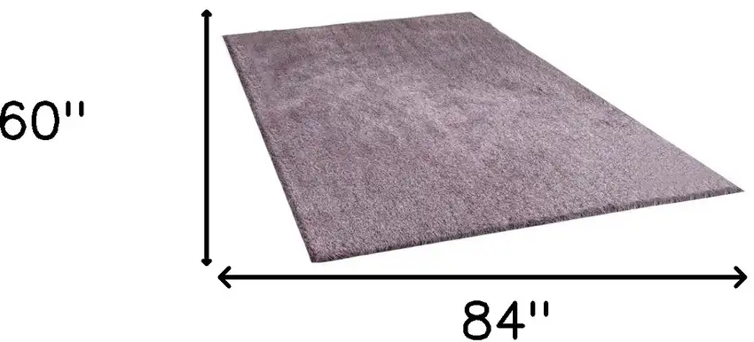 Purple Shag Hand Tufted Area Rug Photo 5
