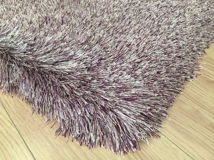 Purple Shag Hand Tufted Area Rug Photo 4
