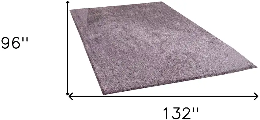 Purple Shag Hand Tufted Area Rug Photo 3