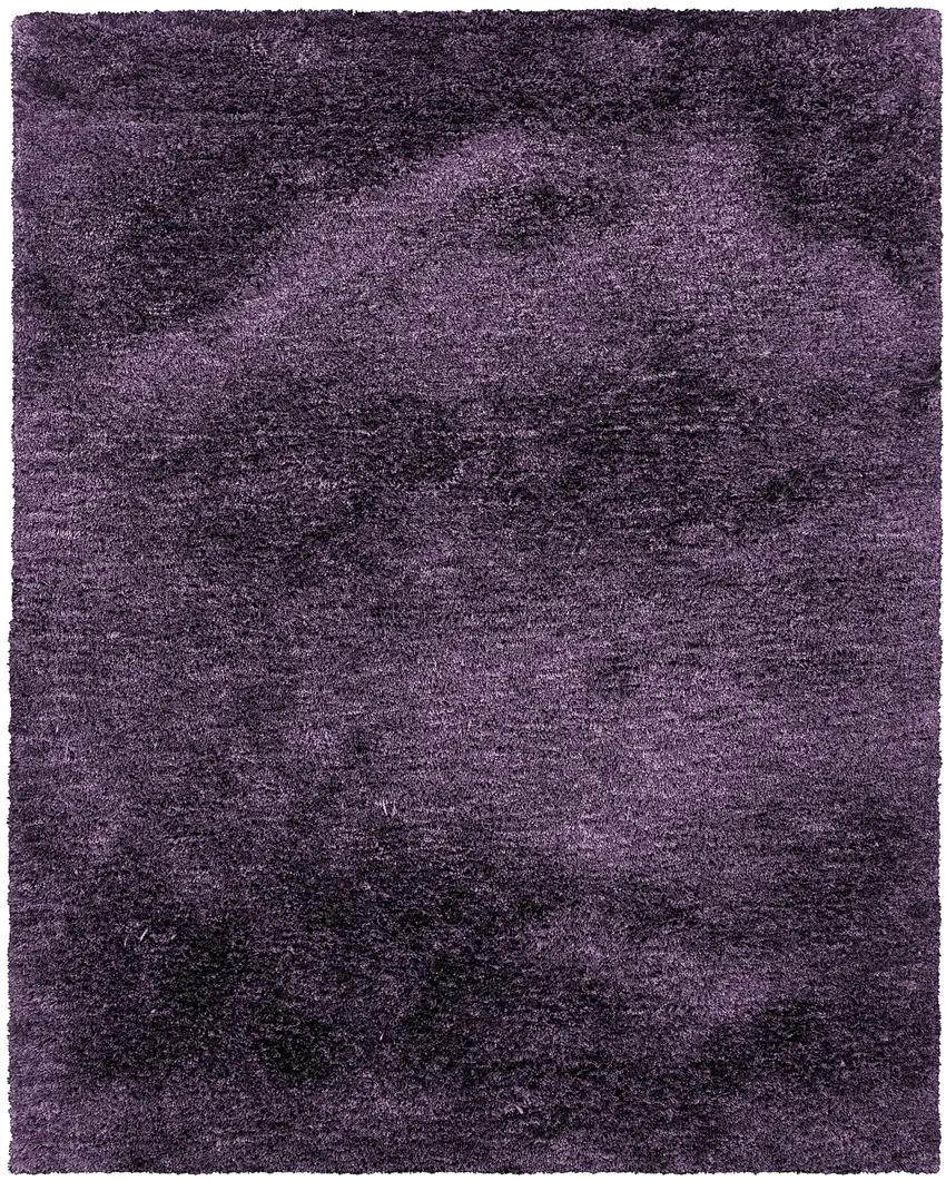 Purple Shag Hand Tufted Area Rug Photo 2