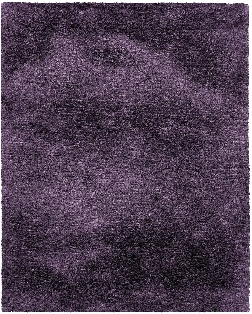 Purple Shag Hand Tufted Area Rug Photo 5