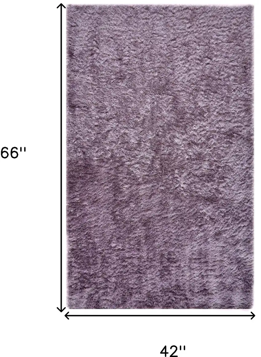 Purple Shag Tufted Handmade Area Rug Photo 10