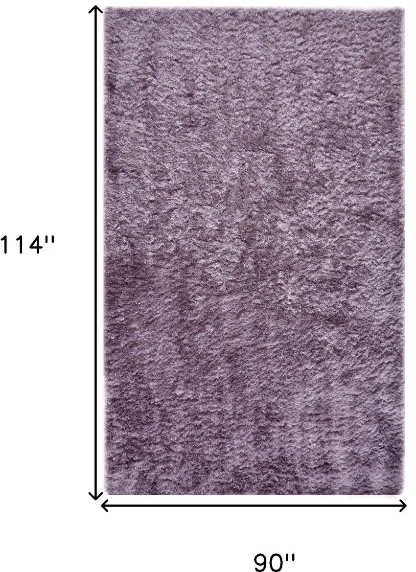 Purple Shag Tufted Handmade Area Rug Photo 10