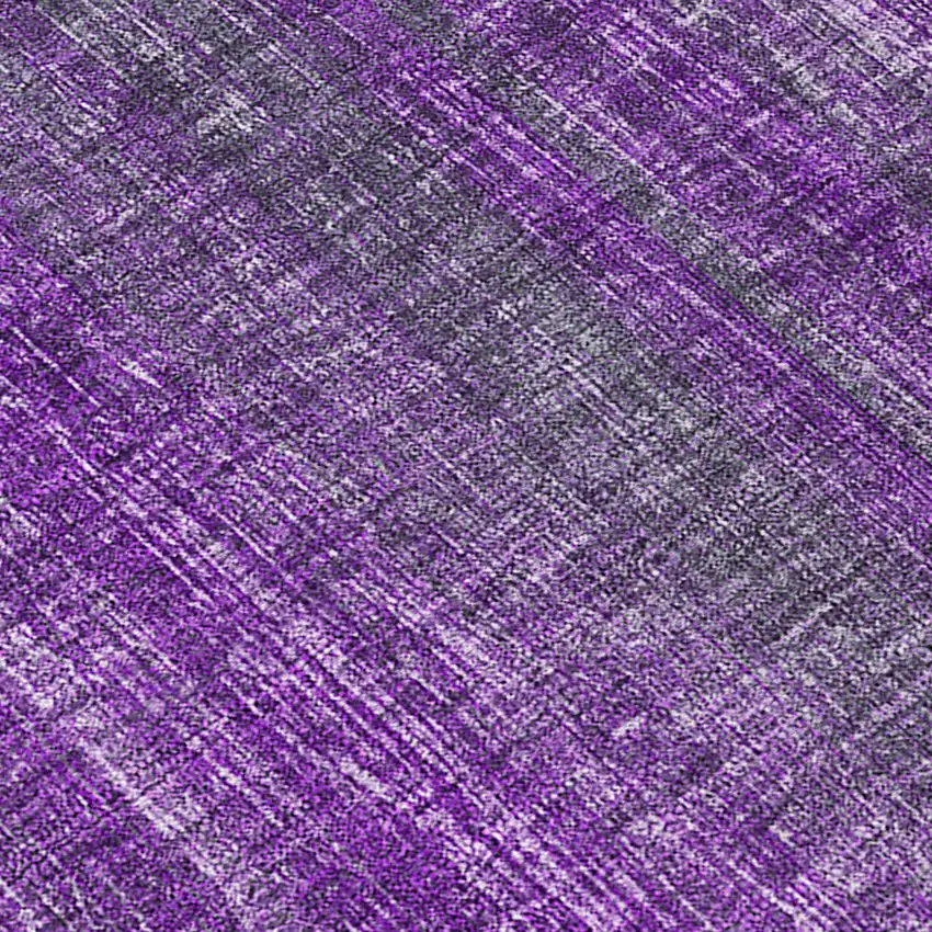 Purple Striped Washable Non Skid Indoor Outdoor Area Rug Photo 6