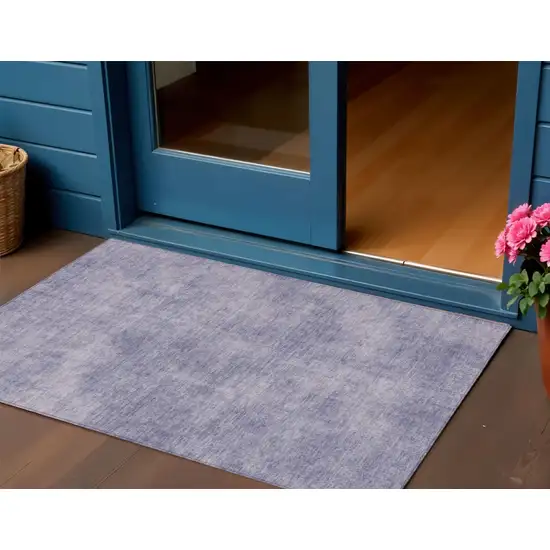 Purple Washable Indoor Outdoor Area Rug Photo 1