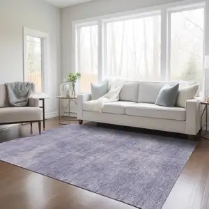 Photo of Purple Washable Indoor Outdoor Area Rug