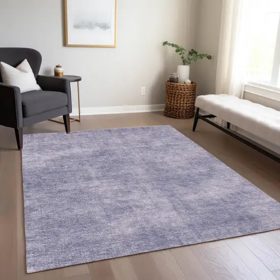 Purple Washable Indoor Outdoor Area Rug Photo 8