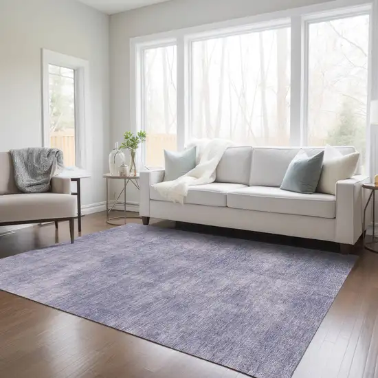 Purple Washable Indoor Outdoor Area Rug Photo 9