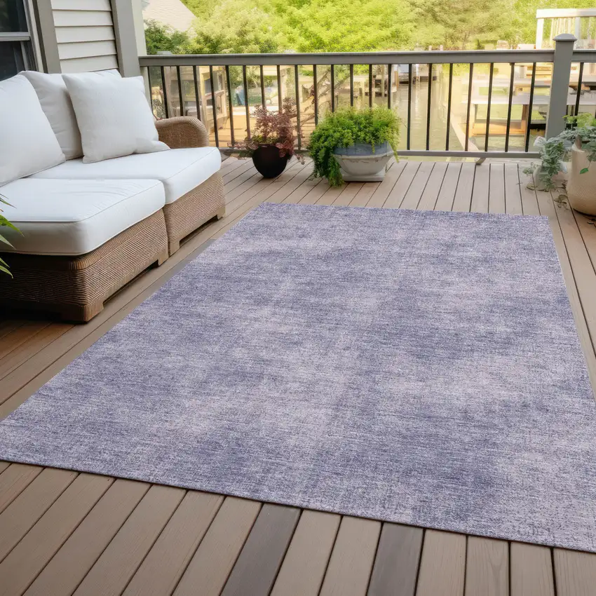 Purple Washable Indoor Outdoor Area Rug Photo 7
