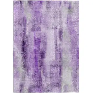 Photo of Purple Washable Non Skid Indoor Outdoor Area Rug