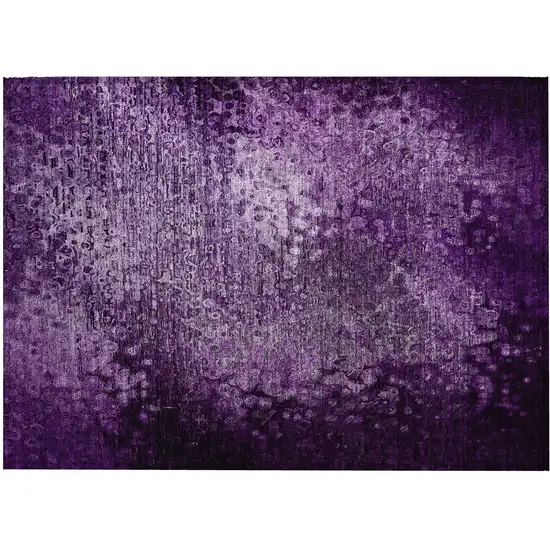 Purple Washable Non Skid Indoor Outdoor Area Rug Photo 2