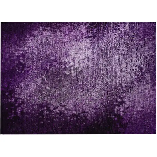Purple Washable Non Skid Indoor Outdoor Area Rug Photo 4