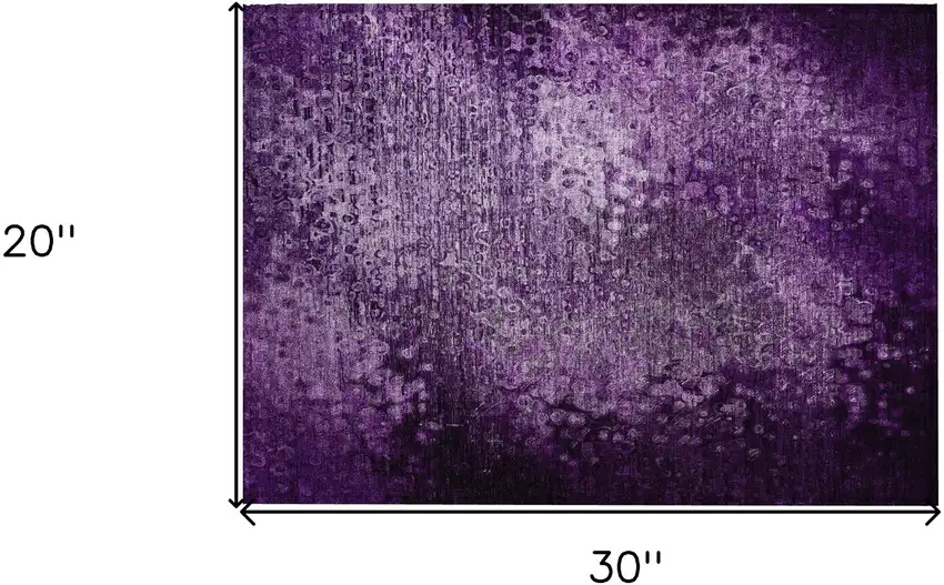 Purple Washable Non Skid Indoor Outdoor Area Rug Photo 3