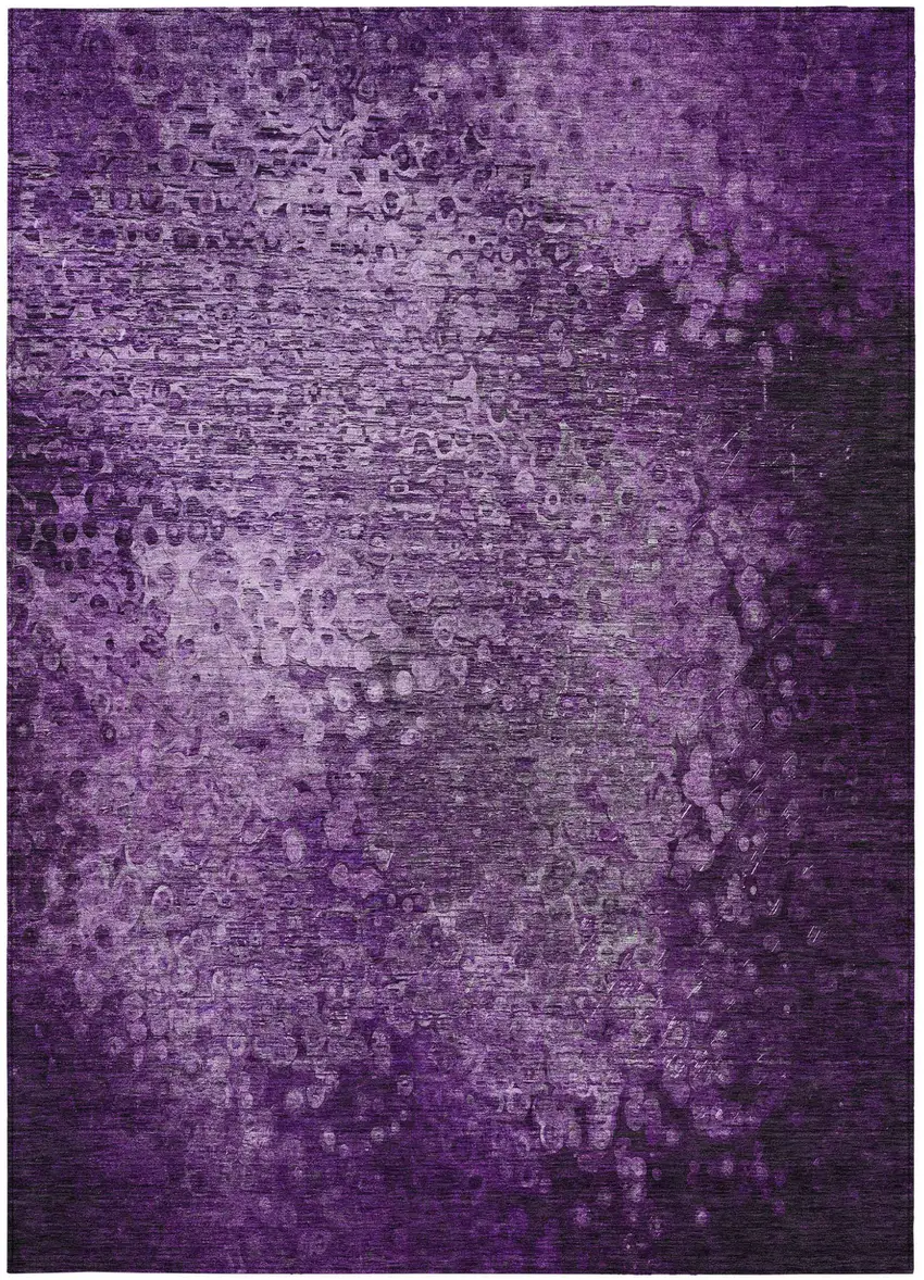 Purple Washable Non Skid Indoor Outdoor Area Rug Photo 5