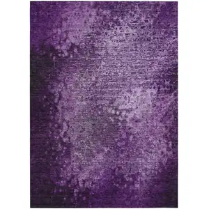 Photo of Purple Washable Non Skid Indoor Outdoor Area Rug