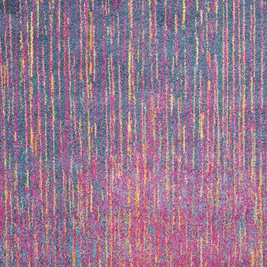 Blue And Orange Abstract Area Rug Photo 1