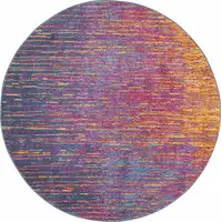 Photo of Rainbow Abstract Striations Area Rug