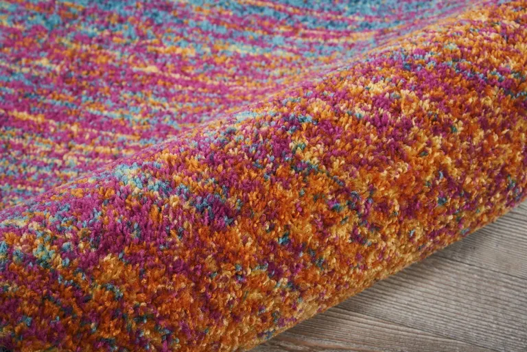 Rainbow Abstract Striations Runner Rug Photo 3
