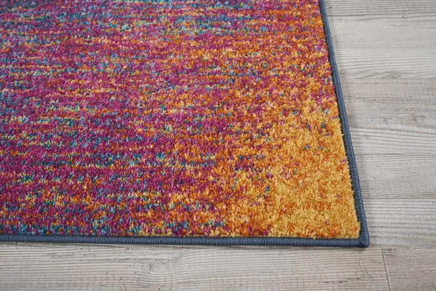 Rainbow Abstract Striations Scatter Rug Photo 6