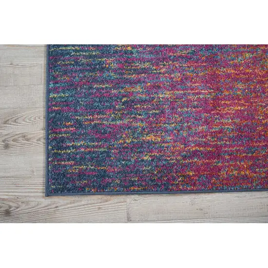 Rainbow Abstract Striations Scatter Rug Photo 3