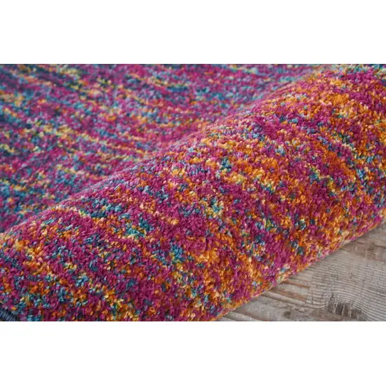 Blue And Orange Abstract Area Rug Photo 9