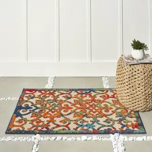 Photo of Rainbow Colored Indoor Outdoor Area Rug