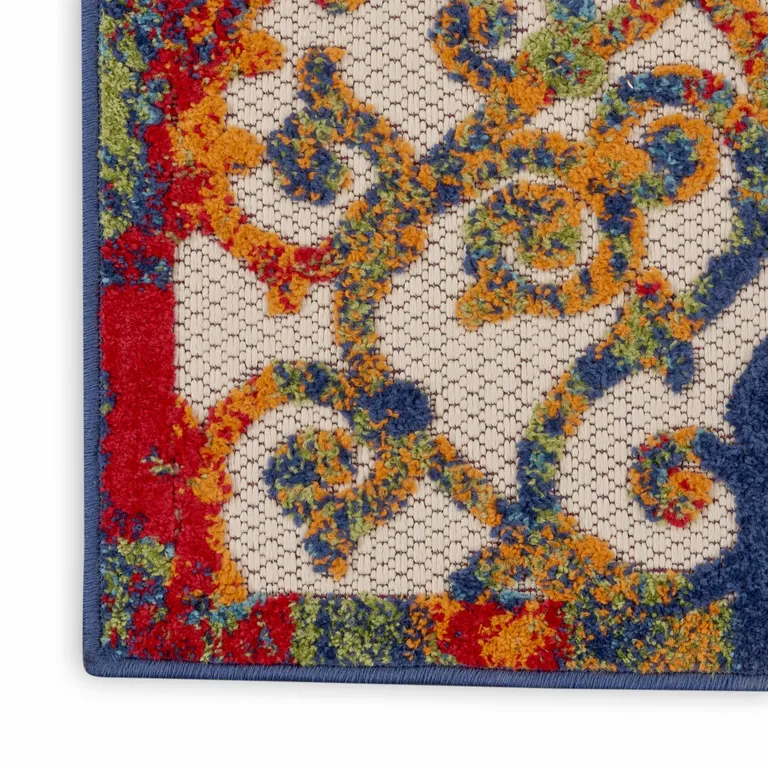 Rainbow Colored Indoor Outdoor Area Rug Photo 4