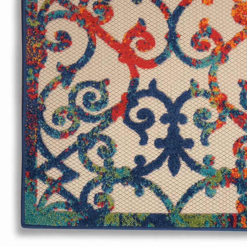 Rainbow Colored Indoor Outdoor Area Rug Photo 5