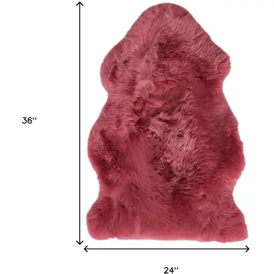 Raspberry Shag Area Rug Photo 3