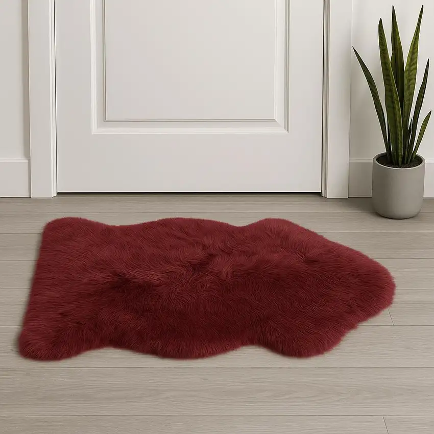 Raspberry Shag Area Rug Photo 1