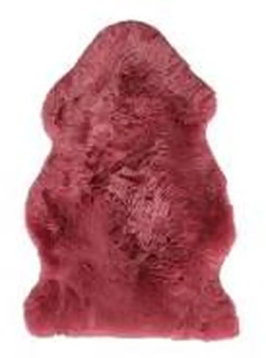 Raspberry New Zealand Natural Shearling Sheepskin Rug Photo 1