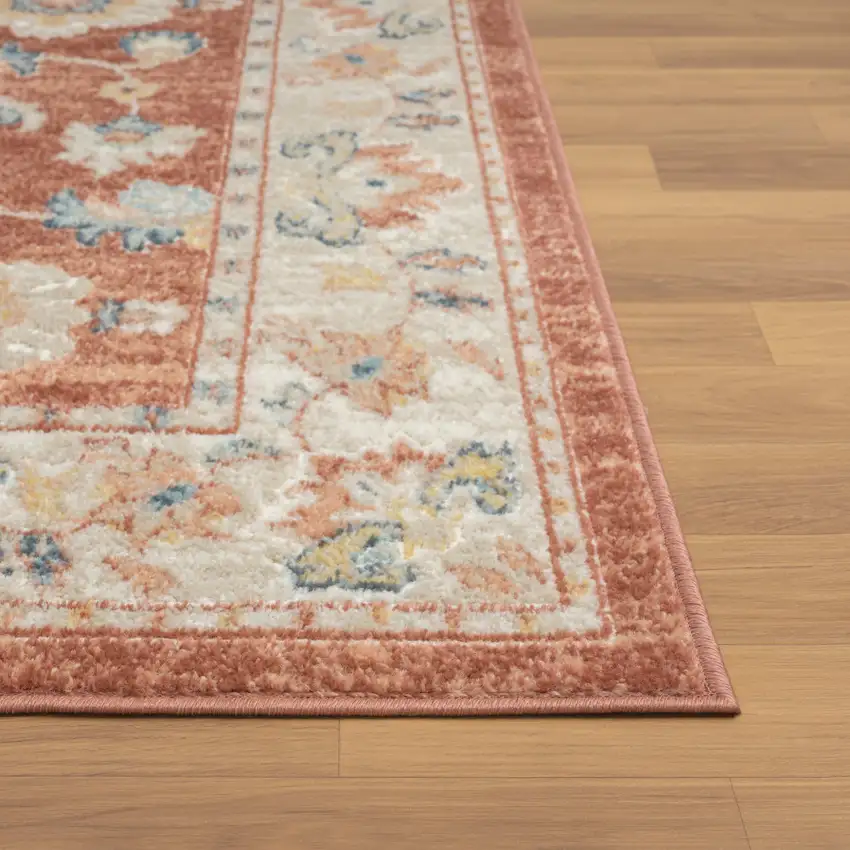 Red Abstract Area Rug Photo 7