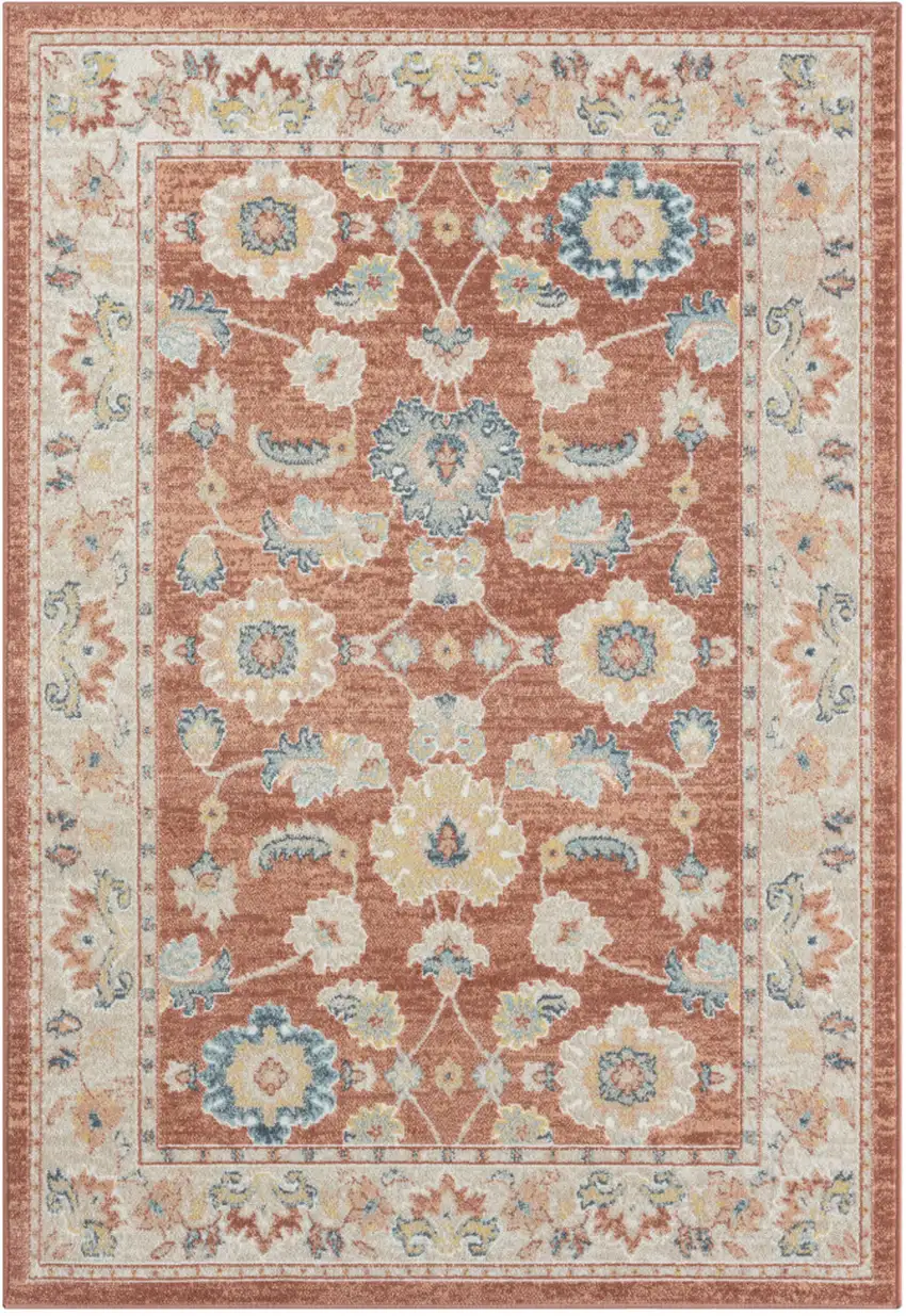 Red Abstract Area Rug Photo 1