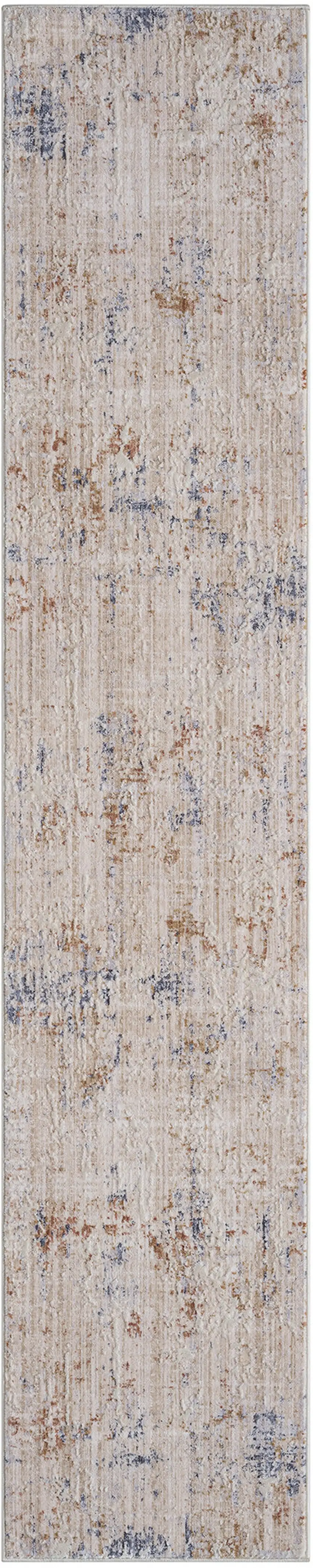 Red Abstract Runner Rug Photo 1
