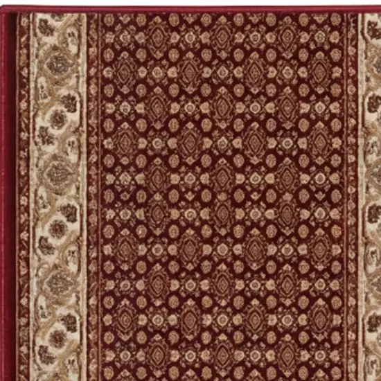 Red And Beige Moroccan Area Rug Photo 2