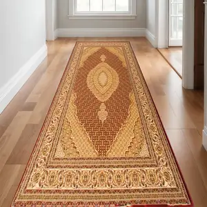 Photo of Red And Beige Moroccan Area Rug