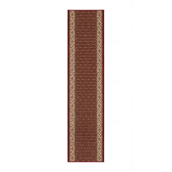 Red And Beige Moroccan Area Rug Photo 4
