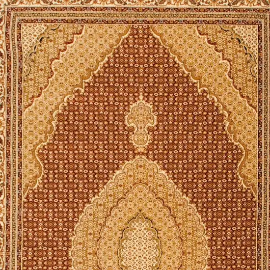 Red And Beige Moroccan Runner Rug Photo 6