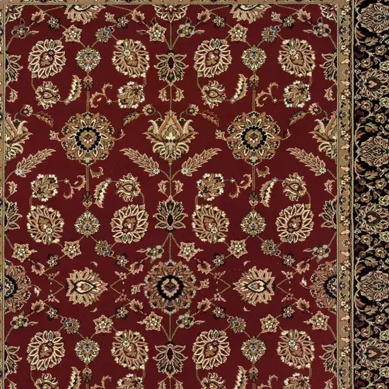 Red And Black Oriental Area Rug Photo 3