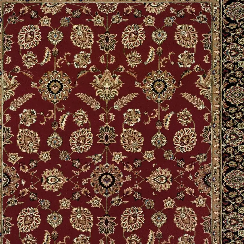 Red And Black Oriental Area Rug Photo 3