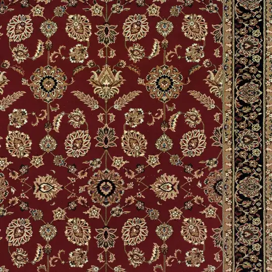 Red And Black Oriental Area Rug Photo 3