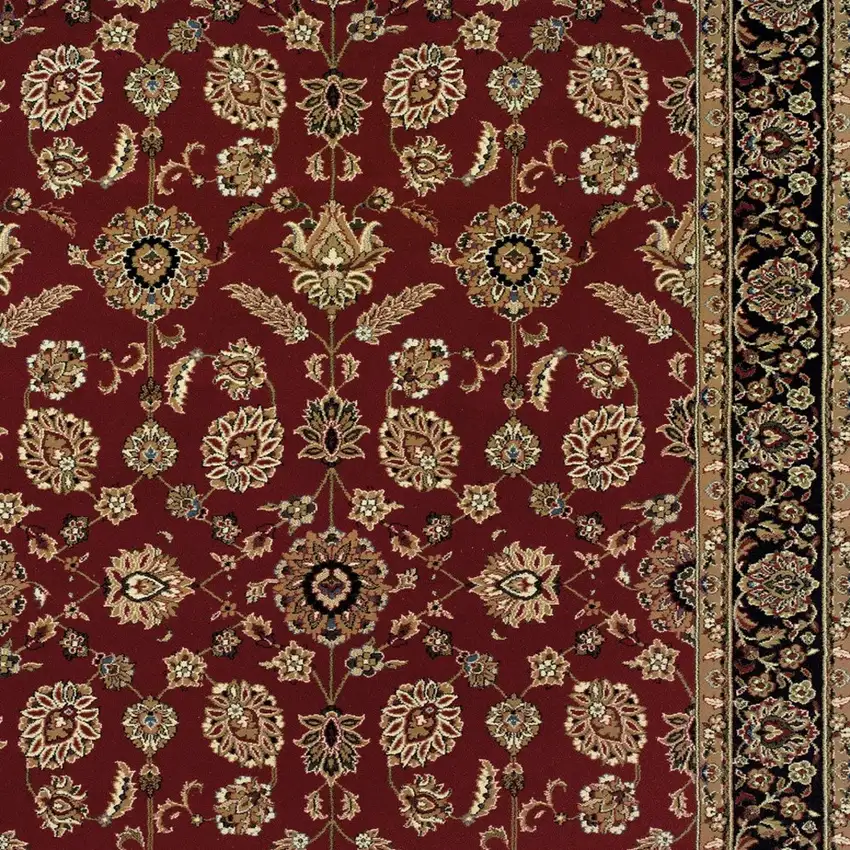 Red And Black Oriental Area Rug Photo 3