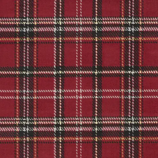 Red And Black Plaid Area Rug Photo 6