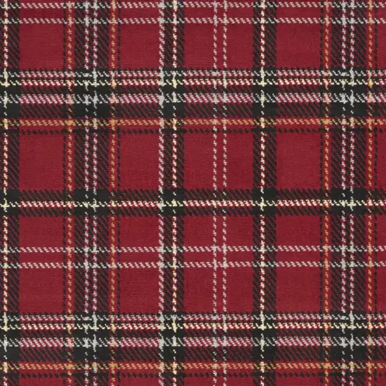 Red And Black Plaid Area Rug Photo 7