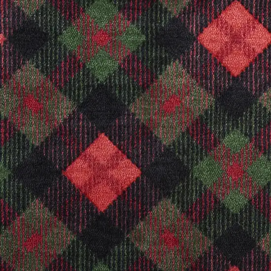 Red And Black Plaid Area Rug Photo 6