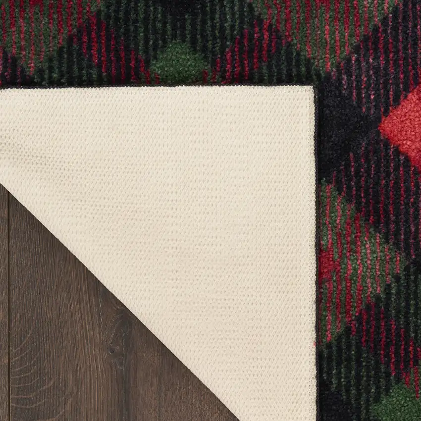 Red And Black Plaid Area Rug Photo 9
