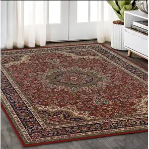 Photo of Red And Blue Oriental Area Rug