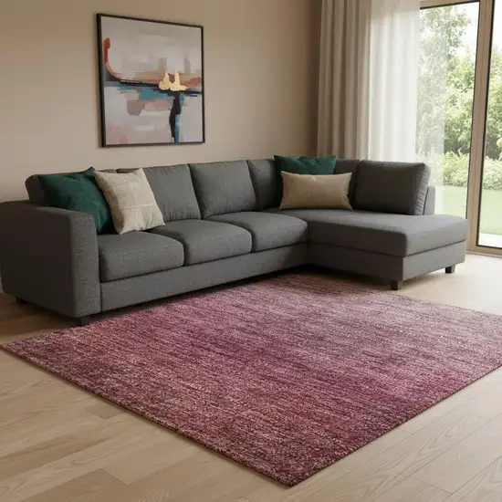 Red And Blush Ombre Washable Area Rug With UV Protection Photo 2