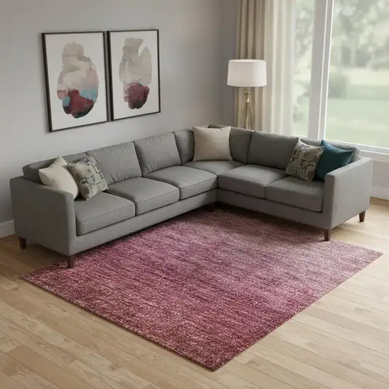 Red And Blush Ombre Washable Area Rug With UV Protection Photo 2