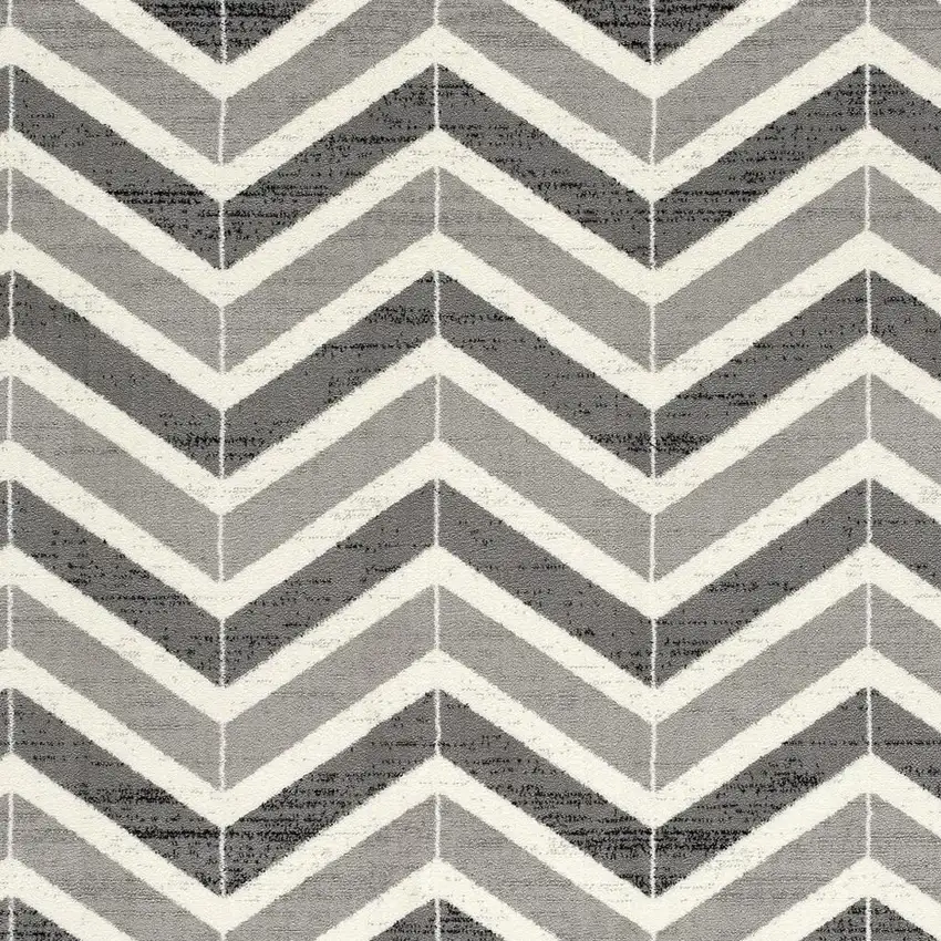 Red And Gray Geometric Area Rug Photo 4